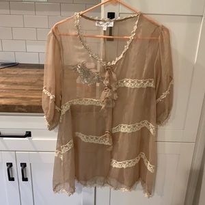 Beautiful beige and cream top